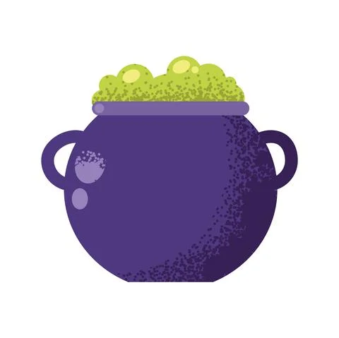 Halloween witch cauldron Stock Illustration