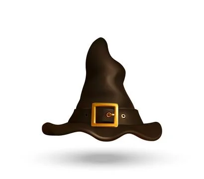 Halloween Witch Hat 3d Icon Illustrazione stock