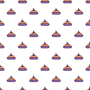 Halloween witch hat pattern celebrating holiday design Stockillustratie