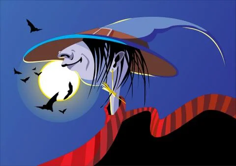Halloween witch 스톡 일러스트