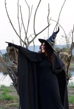 Halloween witch Stock Photos