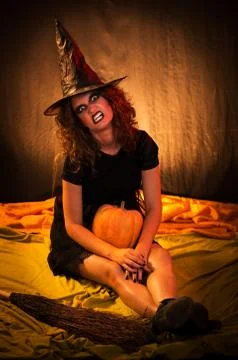 Halloween witch Stock Photos