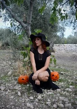 Halloween witch Stock Photos