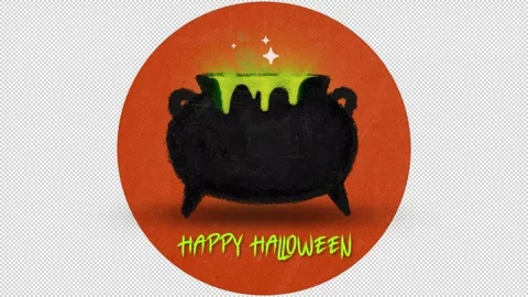 Halloween Witch Pot Vidéo 251904809
