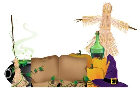 Halloween witchcraft Illustrazione stock