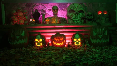 Halloween Yard Display 動画素材 142414202