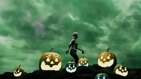 Halloween Zombie Dance Stock Footage 314566956