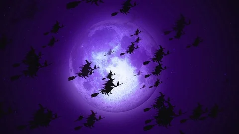 HalloweenPurple Stock Footage 89871778