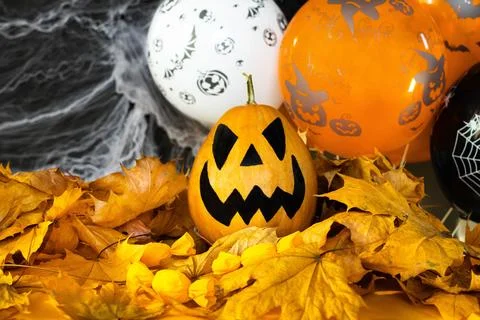 Halloween's holiday attributes Stock Photos