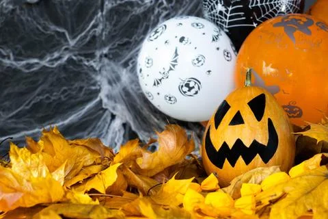 Halloween's holiday attributes Stock Photos