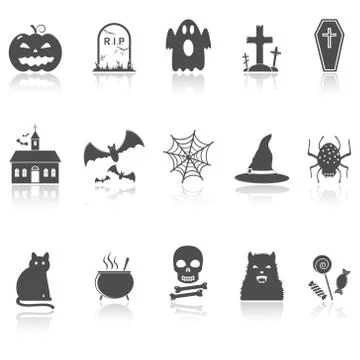 Hallowen Icons Stock Illustration