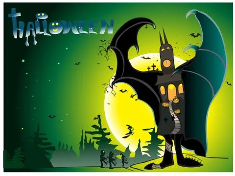 Hallowen. Stock Illustration