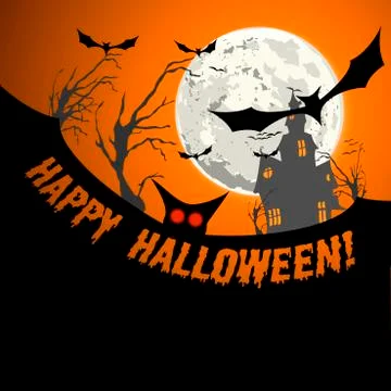 Hallowen invitation background Illustrazione stock