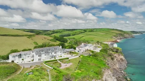 Hallsands North Beach and Cliffs, Trinity House, Devon, England 動画素材 255965892