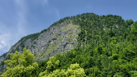 Hallstatt. Alpine mountains. Austria. Stock Footage 313055003