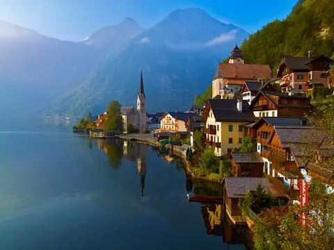 HALLSTATT AUSTRIAN ALPS Stock Photos