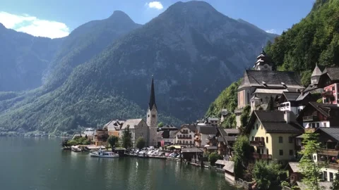 Hallstatt Panorama Stock Footage 234634459