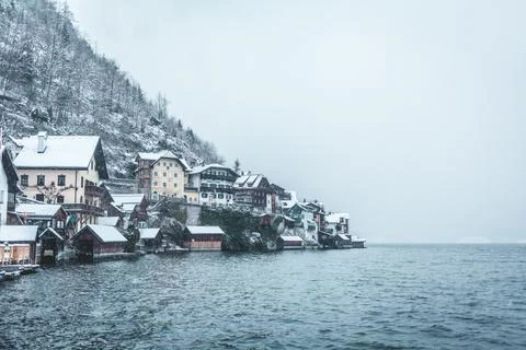 Hallstatt Town in Austria Stock Photos