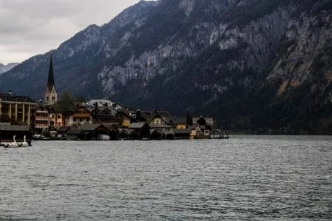 Hallstatt town Foto stock