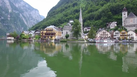Hallstatt village. upper austria Video stock 92822018