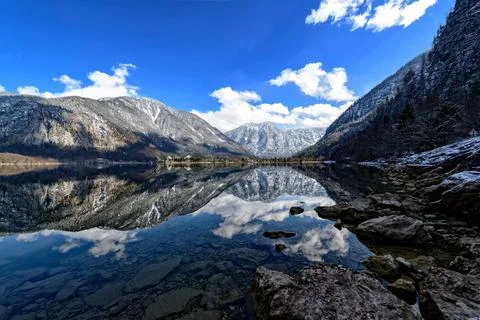 Hallstatter See Foto stock