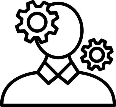 Hallucination Line Icon Design Stock Illustration