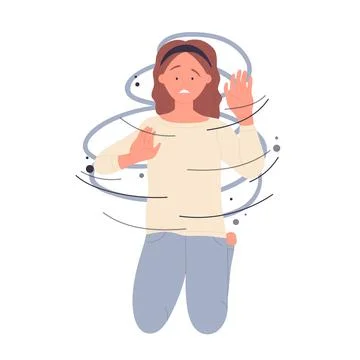Hallucination mental disorder Stock Illustration