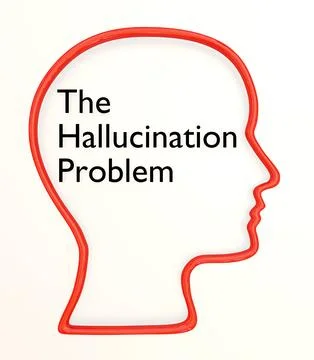 The Hallucination Problem concept Stock Illustration