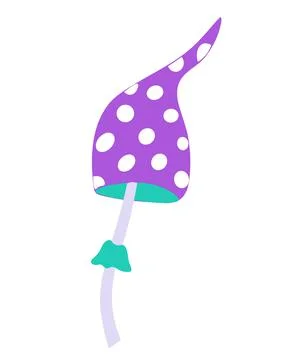 Hallucinogenic toadstool on an isolated background. Autumn couple. Logo, badge Illustrazione stock