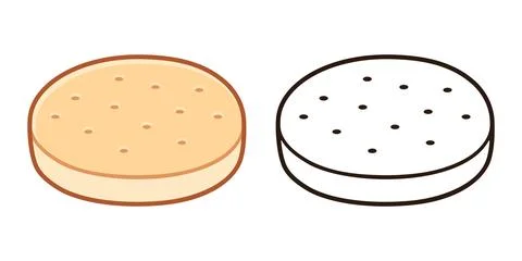 Hallulla Chilean bread illustration Stock Illustration