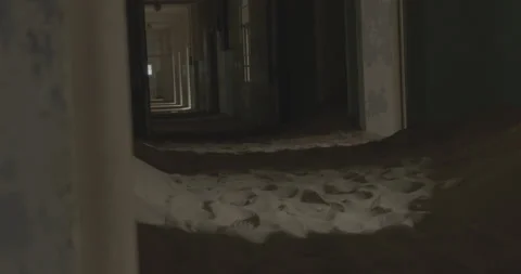 Hallway of an abandoned building(12bit) 動画素材 252096031