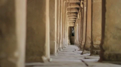 Hallway Angkor Wat Stock Footage 42367444