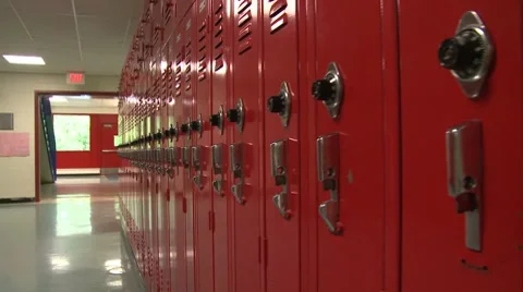 Hallway between classes (3 of 3) Stock Footage 8697842