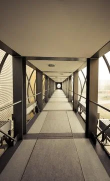 Hallway with bright light Stock Photos