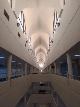 Hallway at campus Foto stock