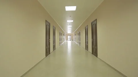 Hallway with Doors Stock Footage 47933977