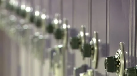 Hallway lockers (3 of 4) Stock Footage 10384245