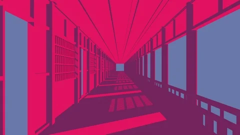 Hallway Minimal 库存影片 123292249