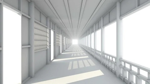 Hallway Minimal Vídeos de archivo 123292335