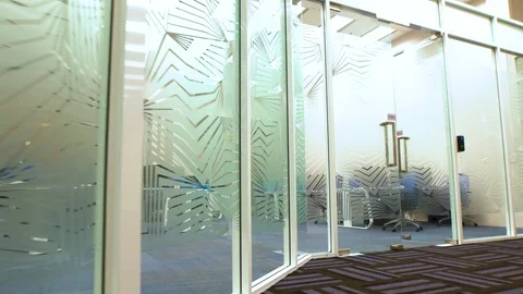Hallway in office Stock Footage 89577580