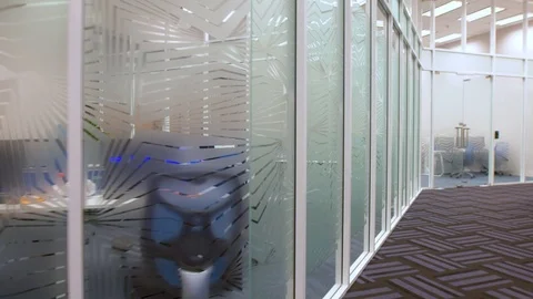 Hallway in office Stock Footage 89577639