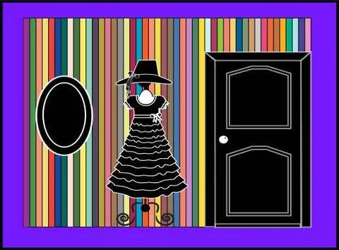 Hallway vector Stock Illustration