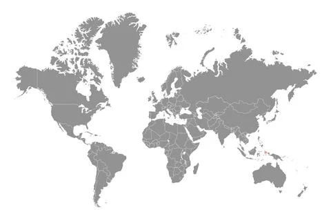 Halmahera sea on the world map. Vector illustration. Stock Illustration