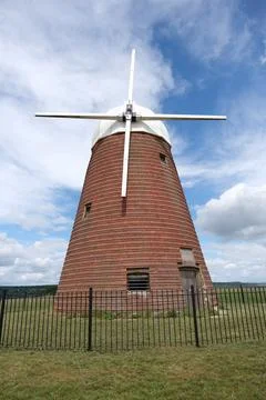 Halnaker Windmill, a tower m.. Stock Photos