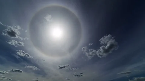 Halo Around the Sun Stock Footage 77159201