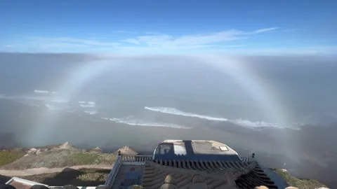 Halo effect over the Atlantic Ocean, Portugal Video stock 250094981
