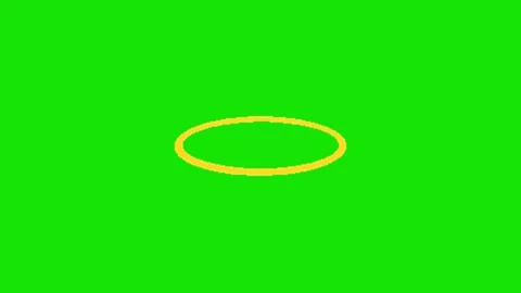 Halo ring animation on green background Vidéo 329398596
