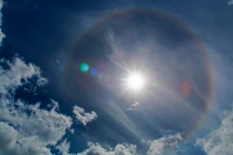 Halo Sun Ring Stock Photos