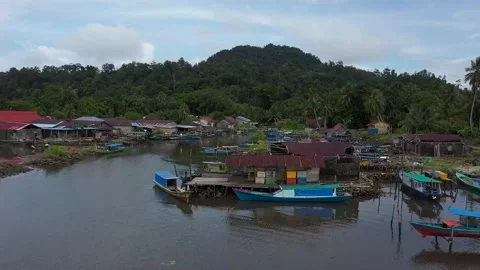 Haloban Village Stock Footage 247353272