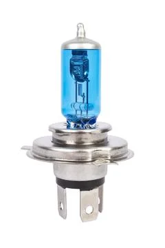 Halogen bulb for a car on a white background. Car lamp. Stock Photos